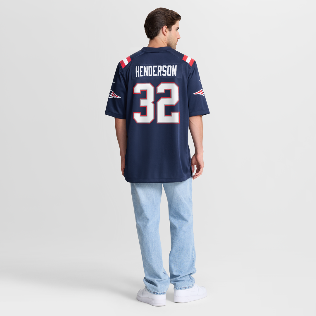 TreVeyon Henderson New England Patriots Alternate Game Jersey - Red
