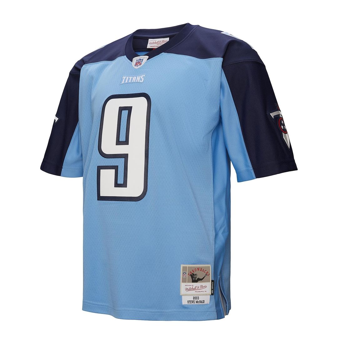 Steve McNair Tennessee Titans 2003 Legacy Replica Jersey - Light Blue