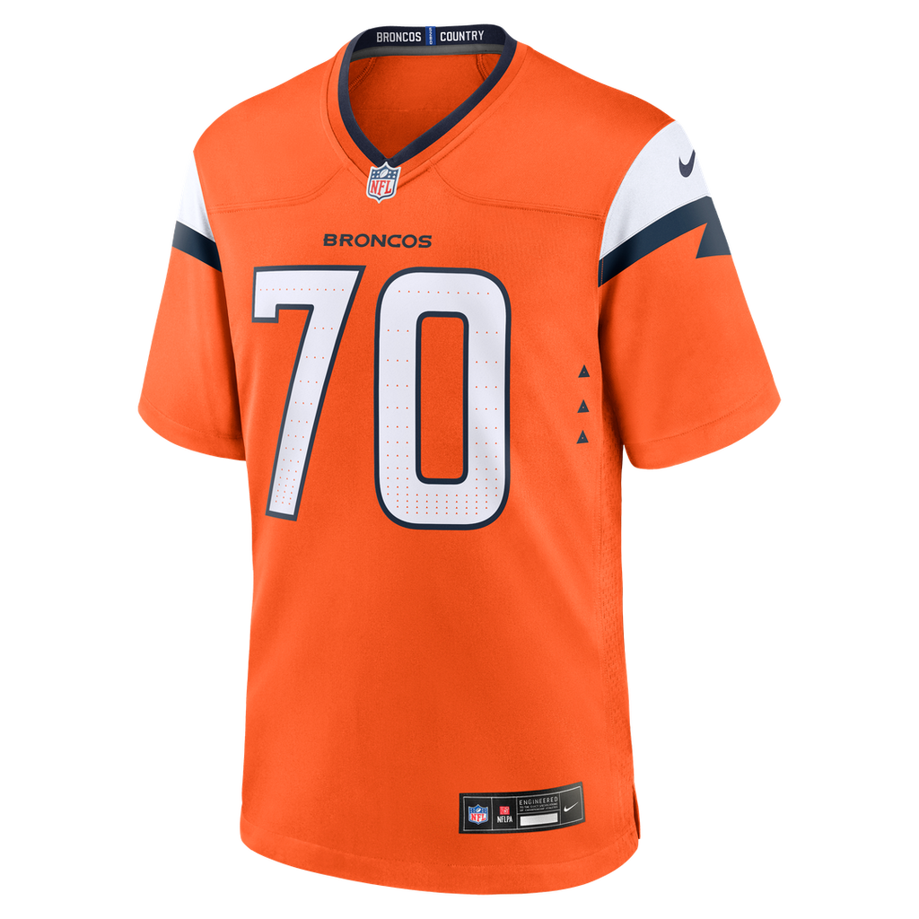 Marques Cox Denver Broncos Game Jersey - Orange