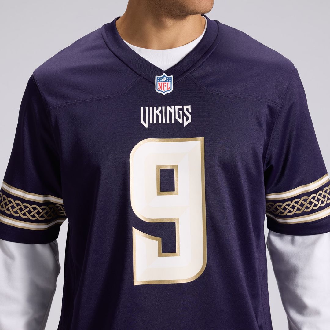 J.J McCarthy Minnesota Vikings 2026 Rivalries Collection Game Jersey - Purple