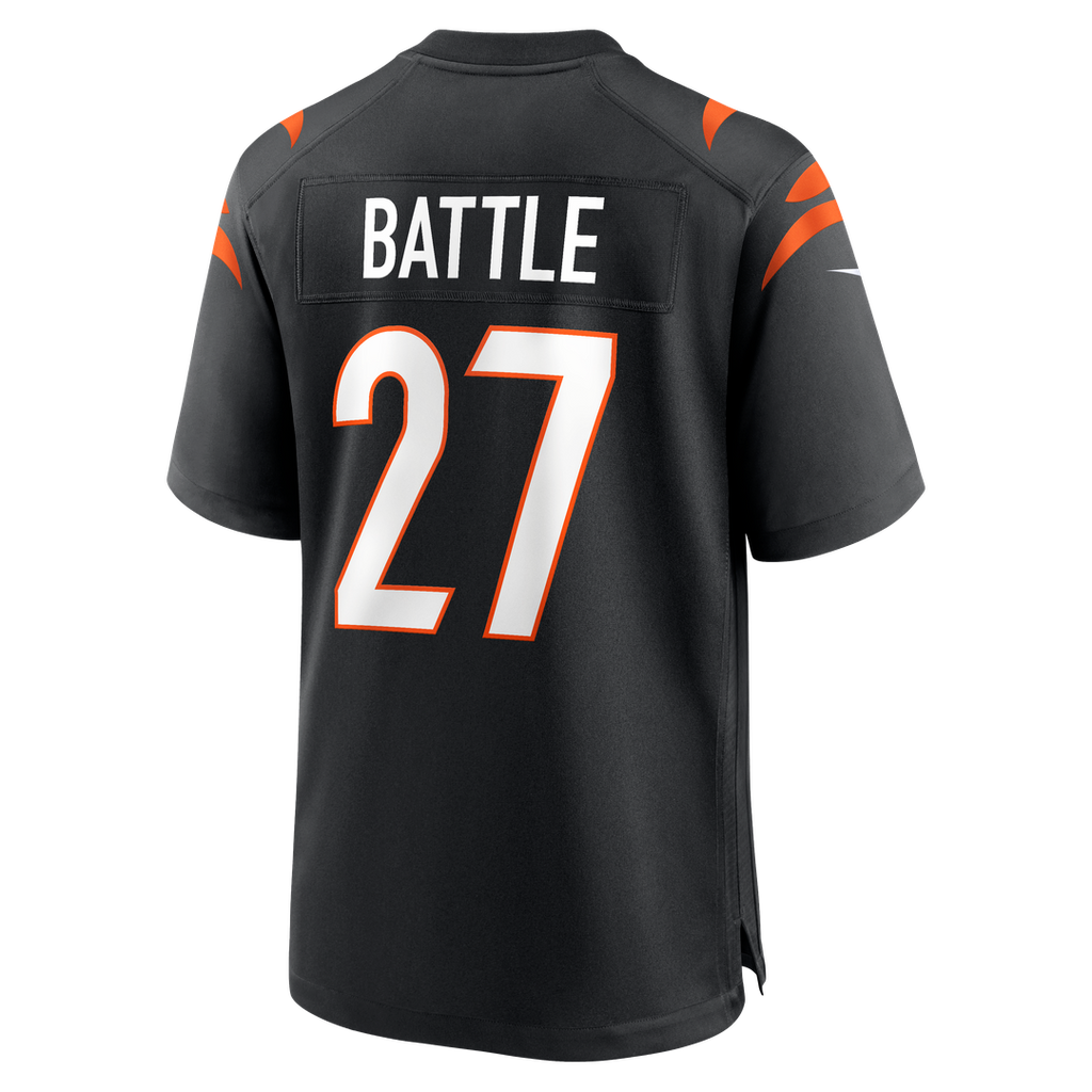 Jordan Battle Cincinnati Bengals Game Jersey - Black