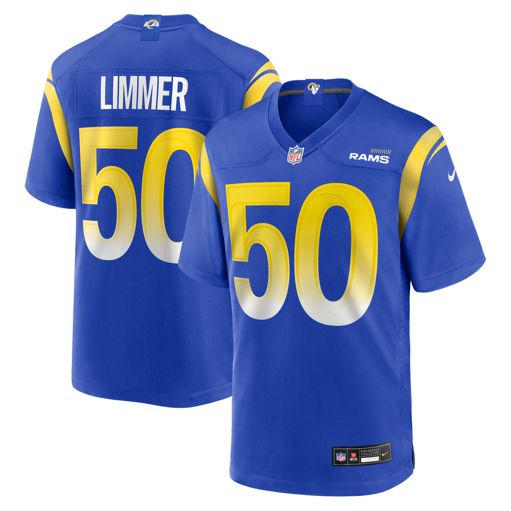 Beaux Limmer Los Angeles Rams Game Jersey - Royal Blue