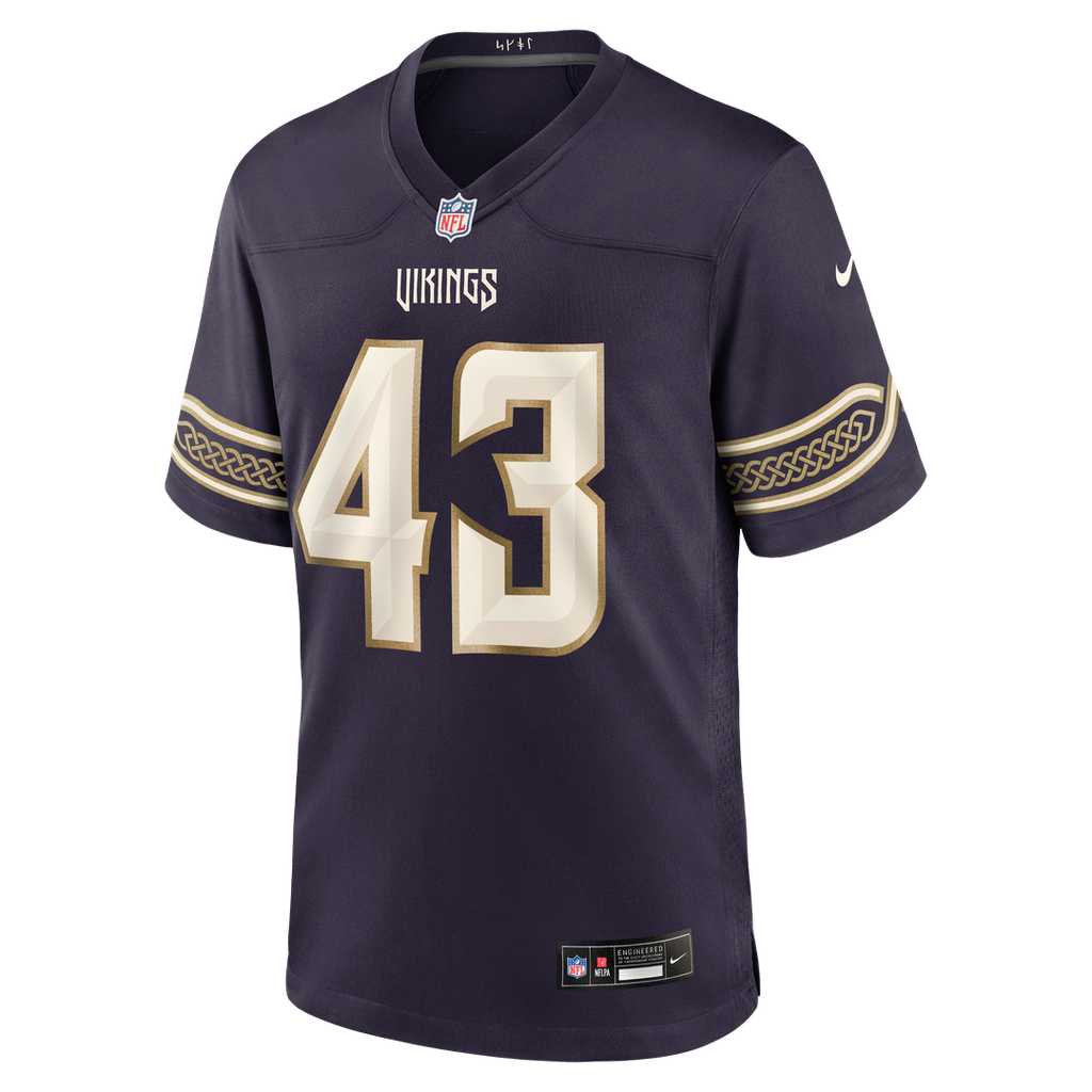 Andrew Van Ginkel Minnesota Vikings 2026 Rivalries Collection Game Jersey - Purple