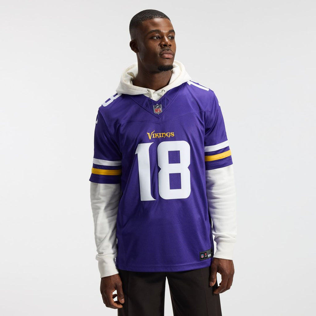 Justin Jefferson Minnesota Vikings Alternate Vapor F.U.S.E. Stitched Limited Jersey - White