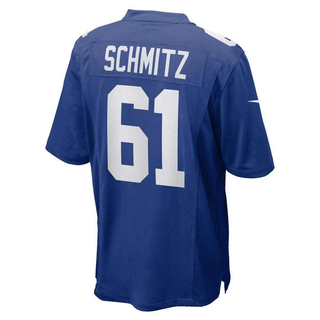 John Michael Schmitz New York Giants Game Jersey - Royal Blue