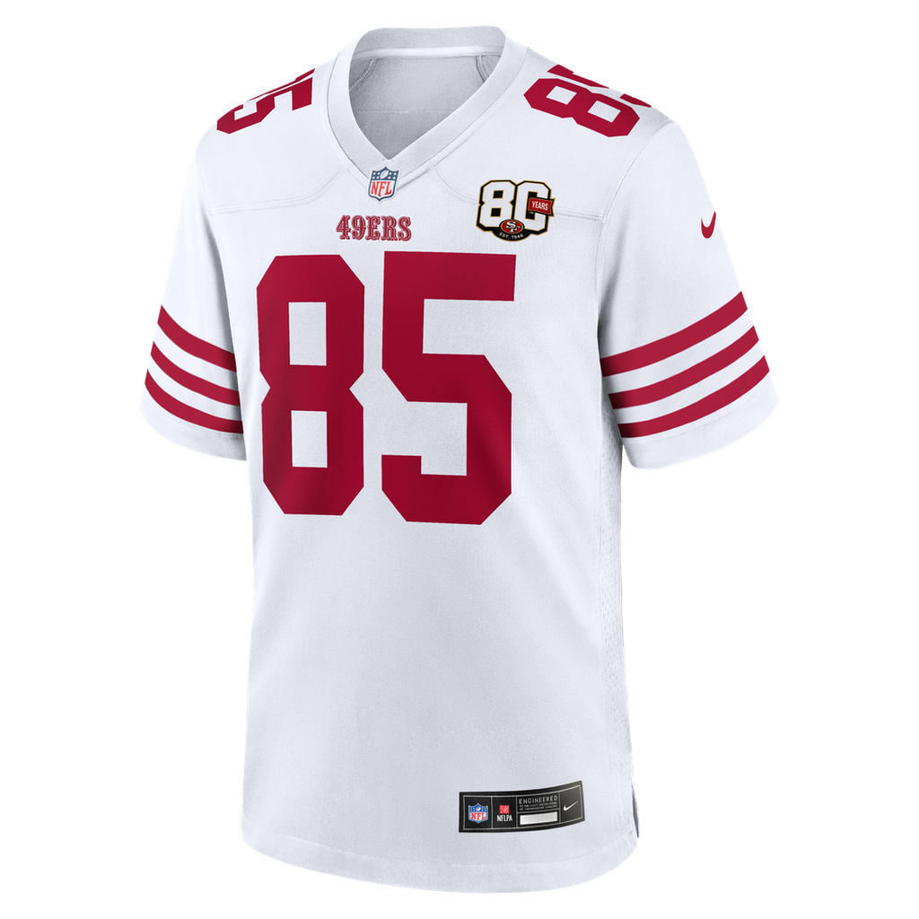 George Kittle San Francisco 49ers 80th Anniversary Game Jersey - Scarlet