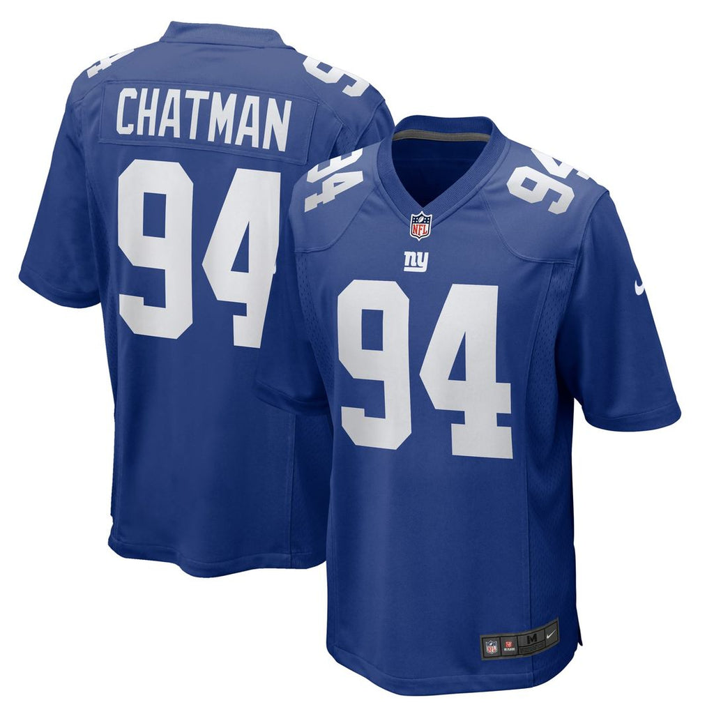 Elijah Chatman New York Giants Game Jersey - Royal Blue