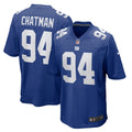 Elijah Chatman New York Giants Game Jersey - Royal Blue