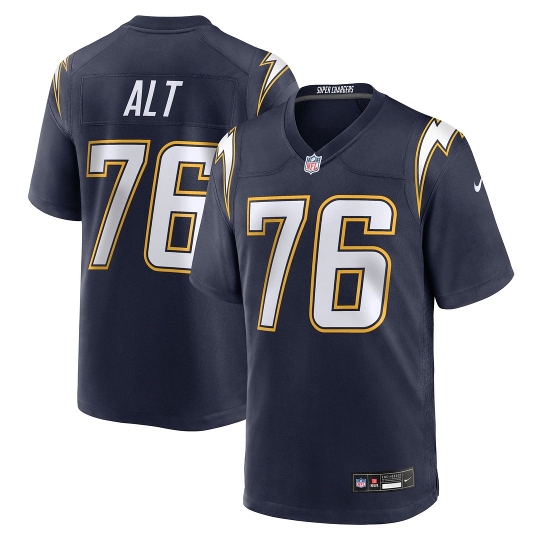 Joe Alt Los Angeles Chargers Alternate Super Chargers Game Jersey - Navy
