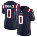 Christian Gonzalez New England Patriots Vapor F.U.S.E. Stitched Limited Jersey - Navy