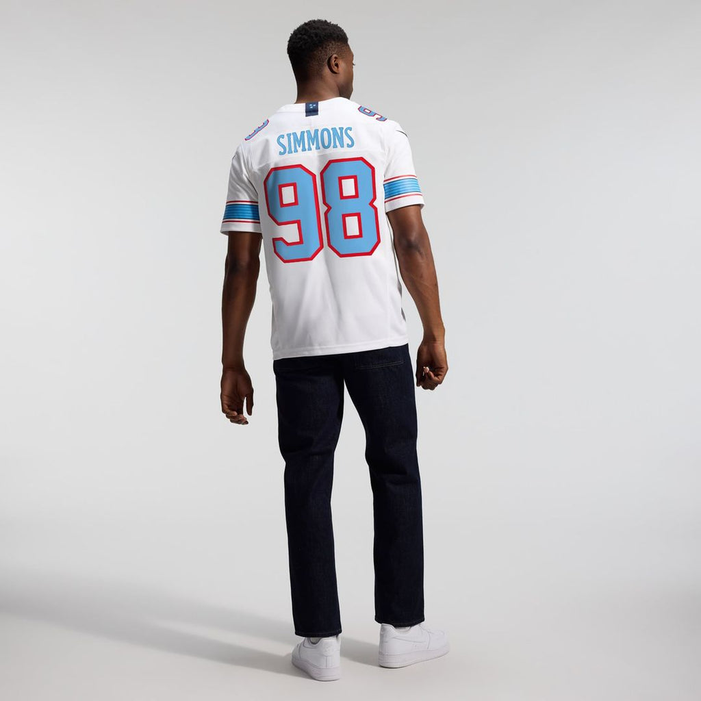 Jeffery Simmons Tennessee Titans Vapor F.U.S.E. Stitched Limited Jersey - Light Blue