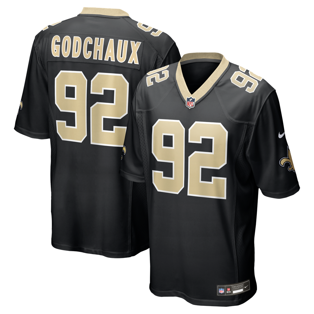 Davon Godchaux New Orleans Saints Game Jersey - Black