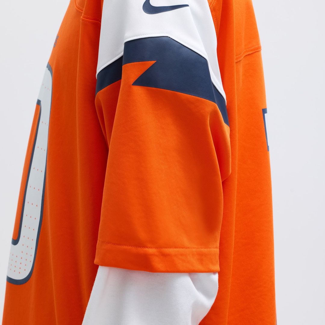 Bo Nix Denver Broncos Game Jersey - Orange