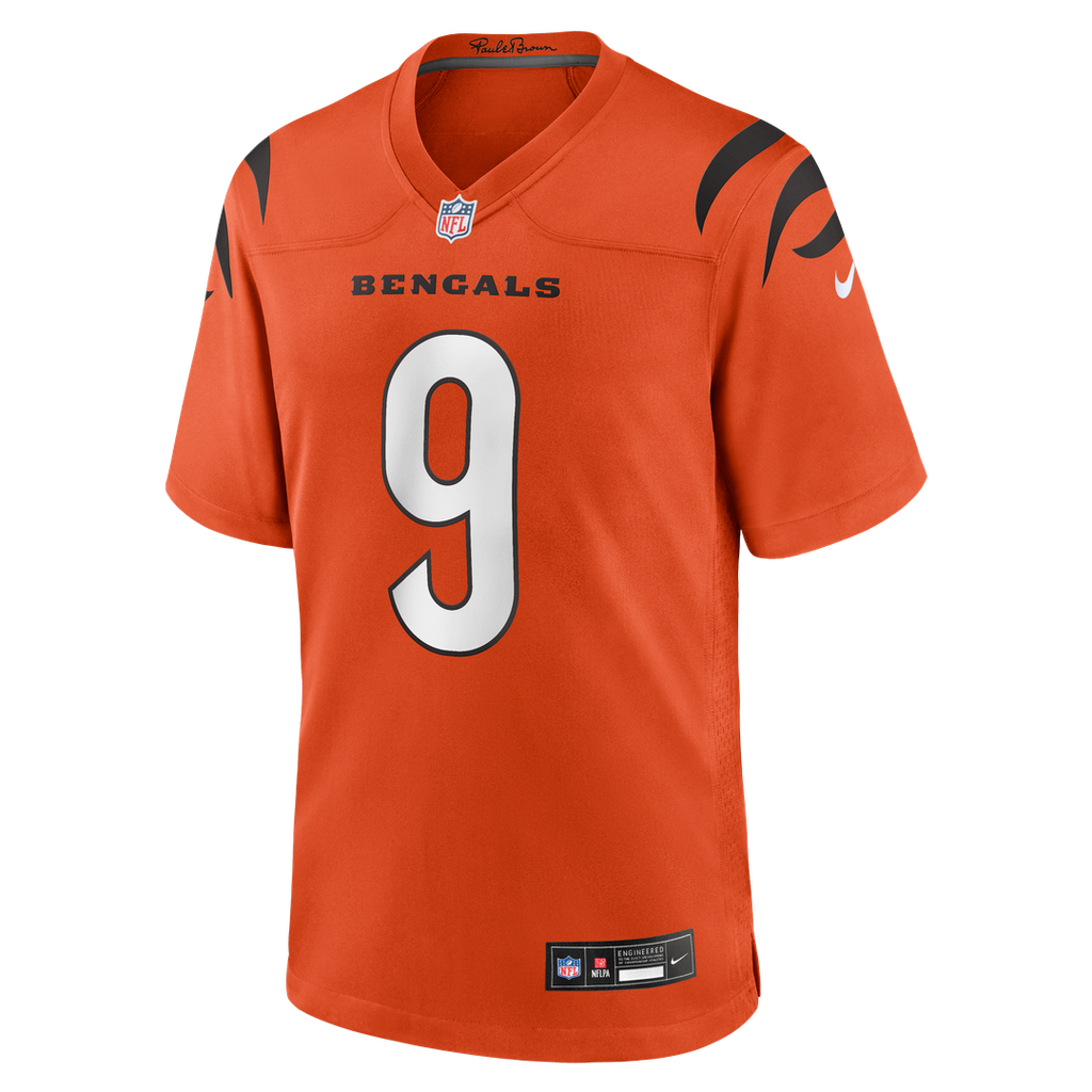 Joe Burrow Cincinnati Bengals Alternate Game Jersey - Orange