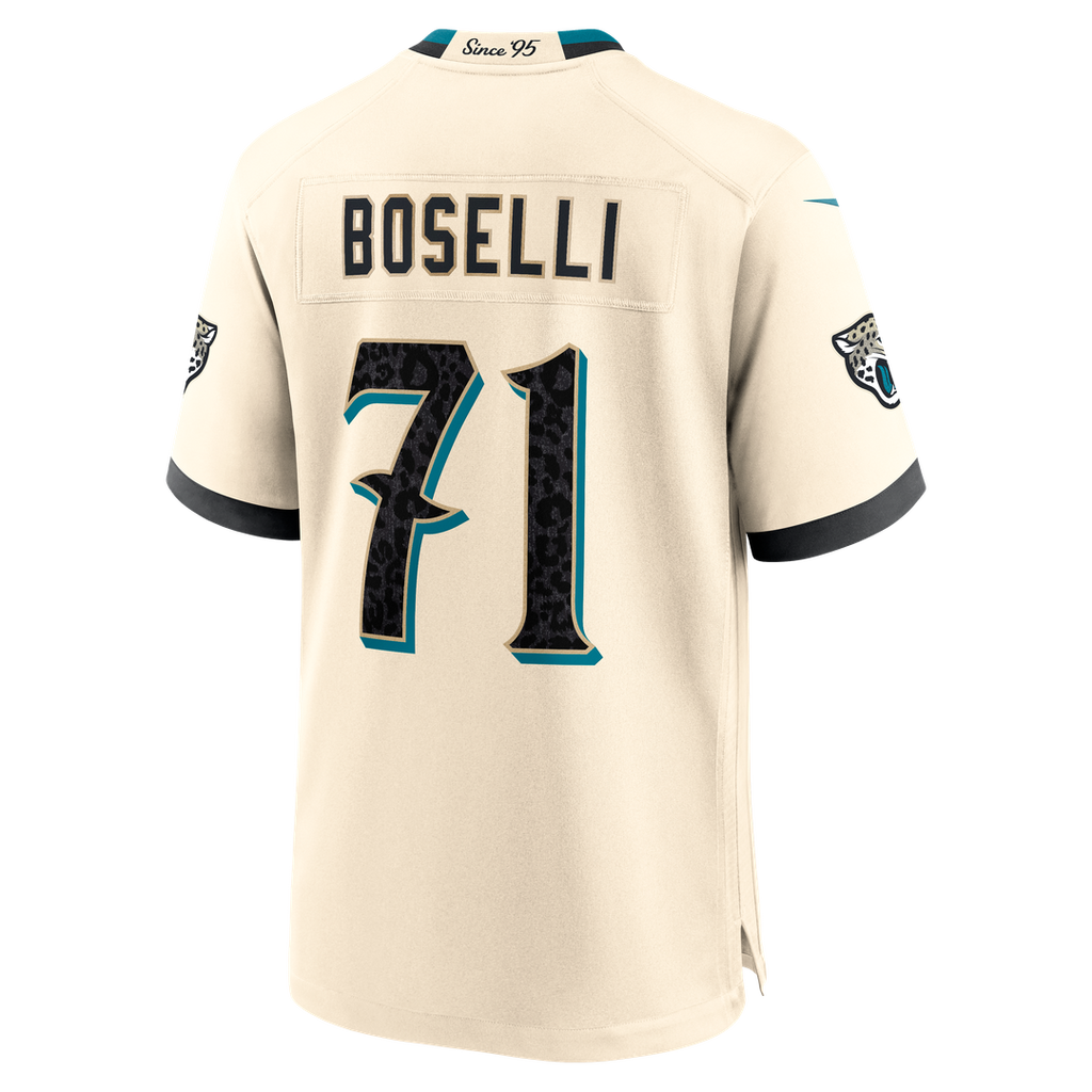 Tony Boselli Jacksonville Jaguars 2026 Rivalries Collection Game Jersey - Natural