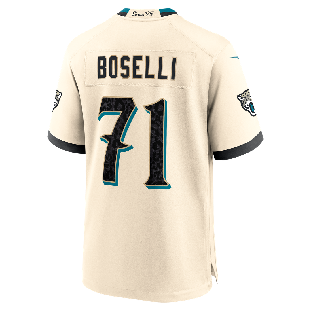 Tony Boselli Jacksonville Jaguars 2026 Rivalries Collection Game Jersey - Natural