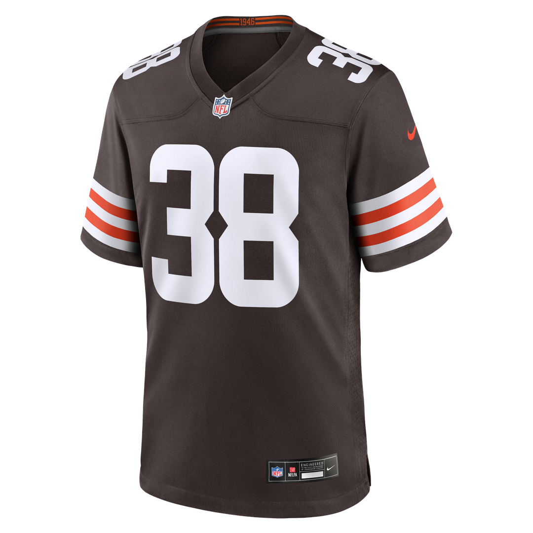 Jaleel McLaughlin Cleveland Browns Game Jersey - Brown