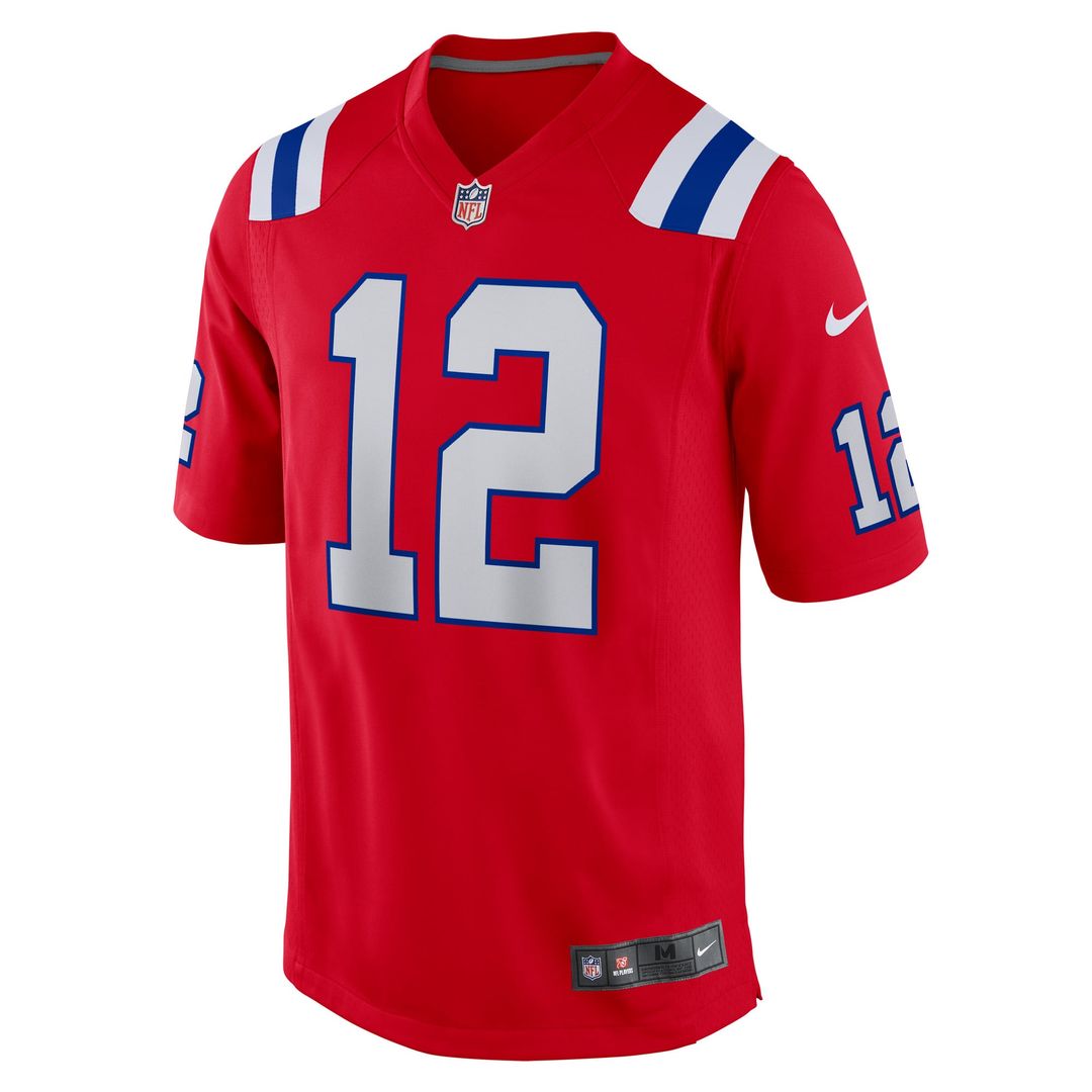 Tom Brady New England Patriots Alternate Game Jersey - Red