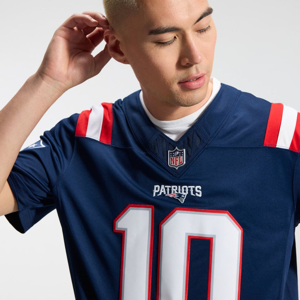 Drake Maye New England Patriots Vapor F.U.S.E. Stitched Limited Jersey - Navy