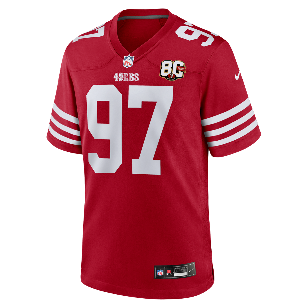 Nick Bosa San Francisco 49ers 80th Anniversary Game Jersey - White