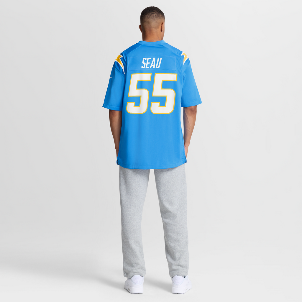 Junior Seau Los Angeles Chargers Game Jersey - Powder Blue