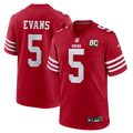 Mike Evans San Francisco 49ers 80th Anniversary Game Jersey - Scarlet
