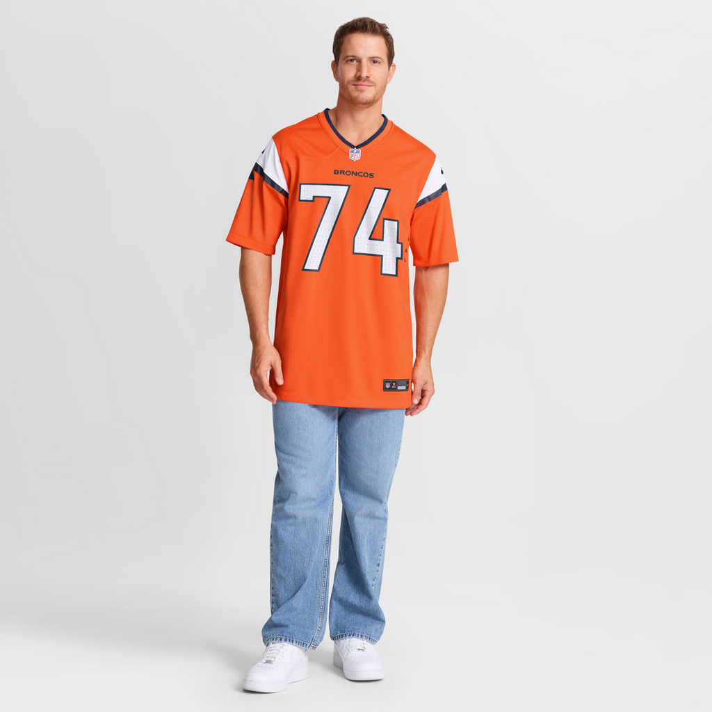 Ben Powers Denver Broncos Game Jersey - Orange