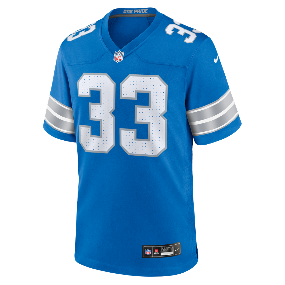 Sione Vaki Detroit Lions Game Jersey - Blue