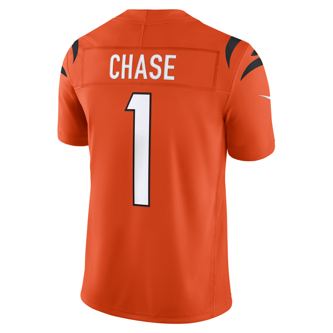 Ja'Marr Chase Cincinnati Bengals Alternate Vapor F.U.S.E. Stitched Limited Jersey - Orange