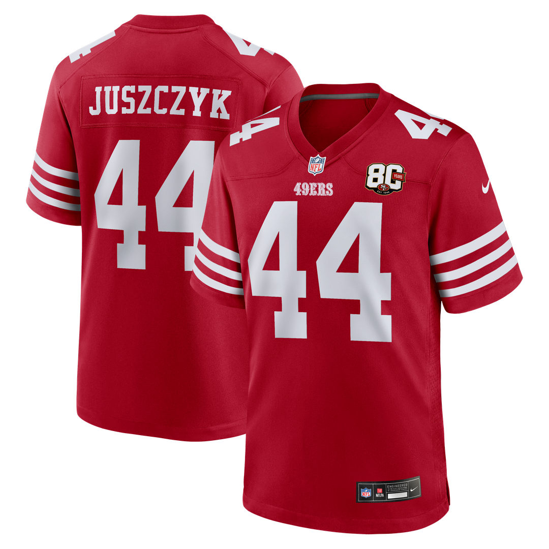 Kyle Juszczyk San Francisco 49ers 80th Anniversary Game Jersey - Scarlet