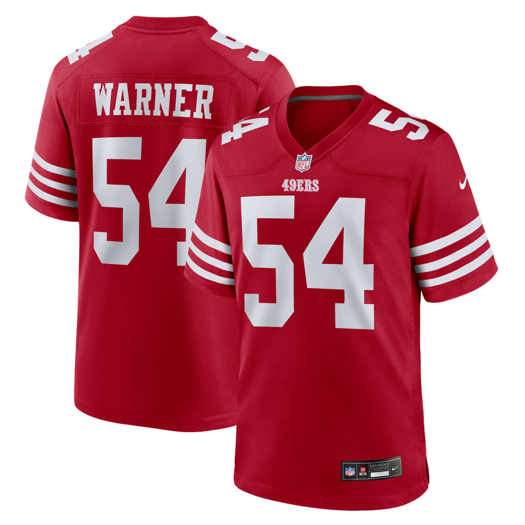 Fred Warner San Francisco 49ers Game Jersey - Scarlet