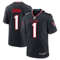 Number 1 Groom Houston Texans Game Jersey - Navy