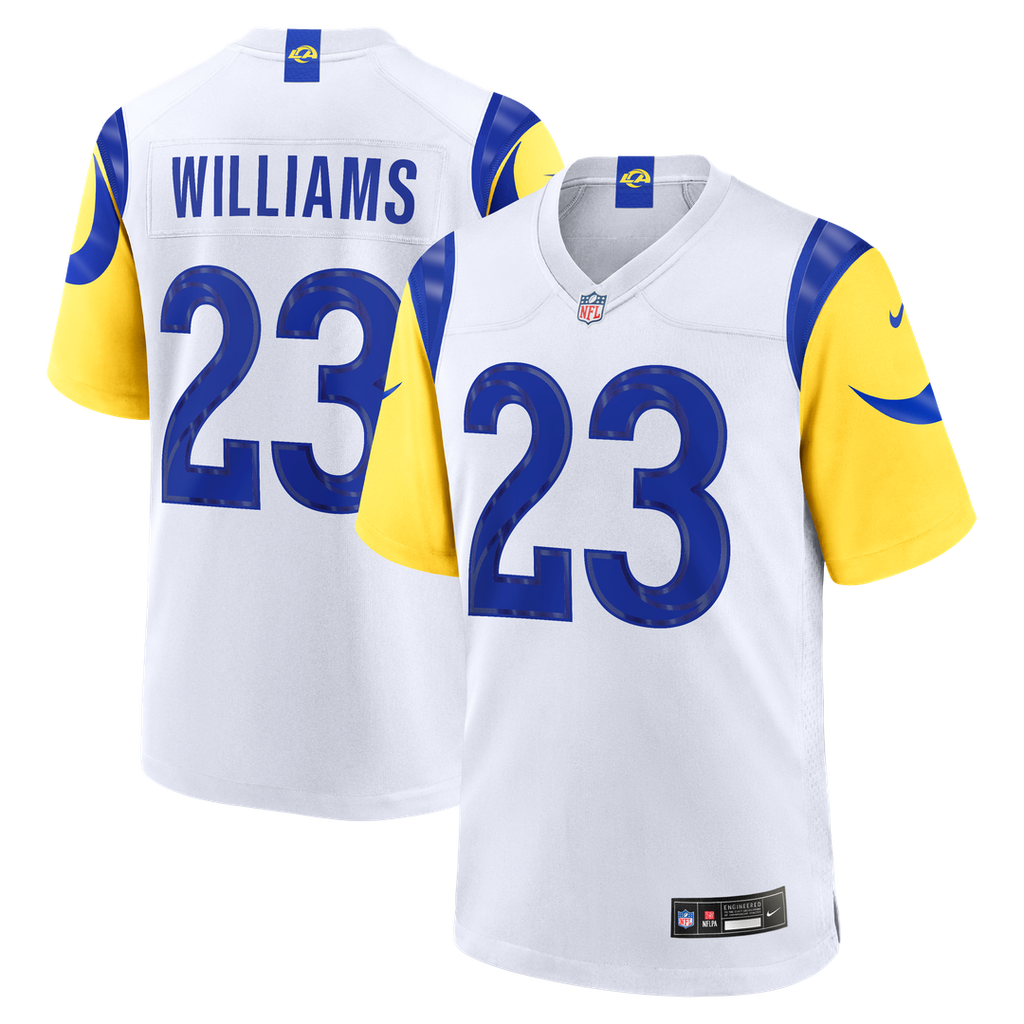 Kyren Williams Los Angeles Rams White Game Jersey - White