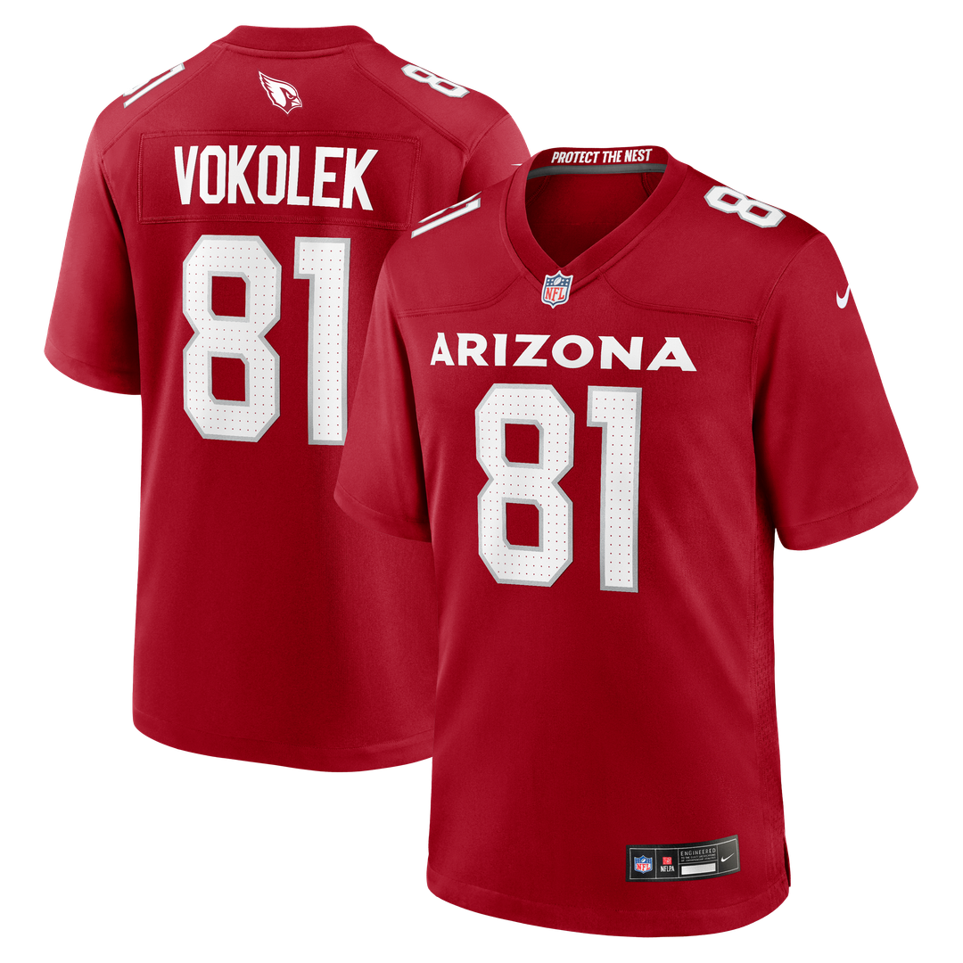 Travis Vokolek Arizona Cardinals Game Jersey - Cardinal