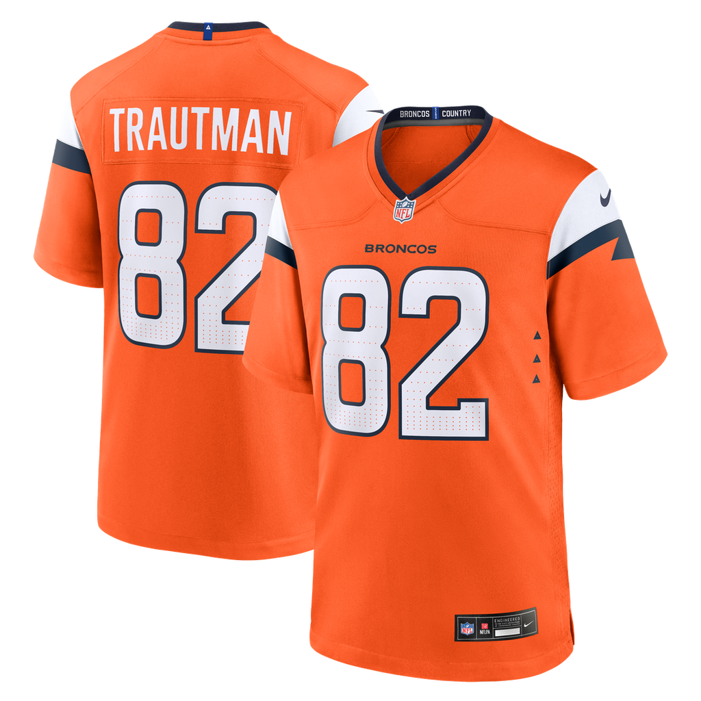 Adam Trautman Denver Broncos Game Jersey - Orange