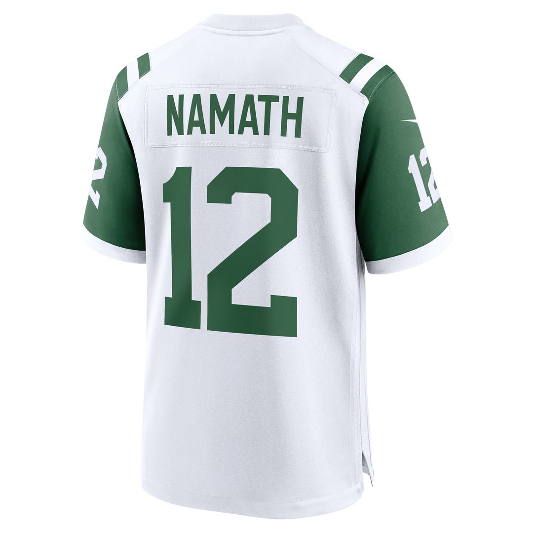 Joe Namath New York Jets Classic Alternate Game Jersey - White