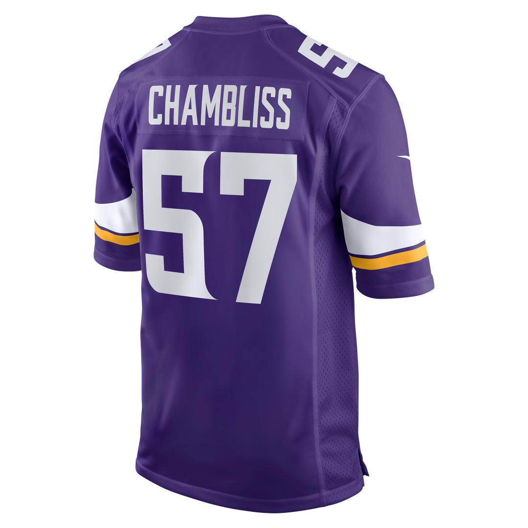 Chaz Chambliss Minnesota Vikings Game Jersey - Purple