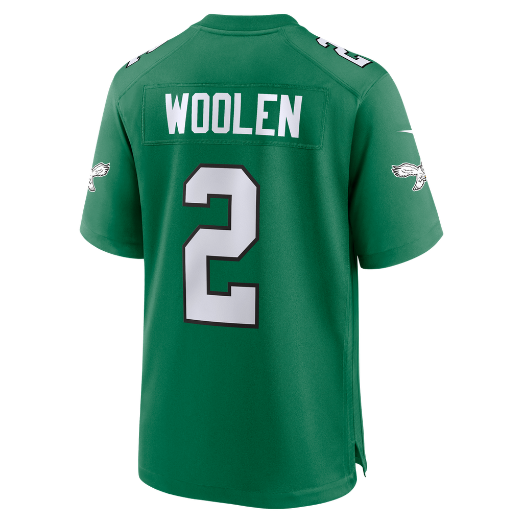 Tariq Woolen Philadelphia Eagles Game Jersey - Midnight Green
