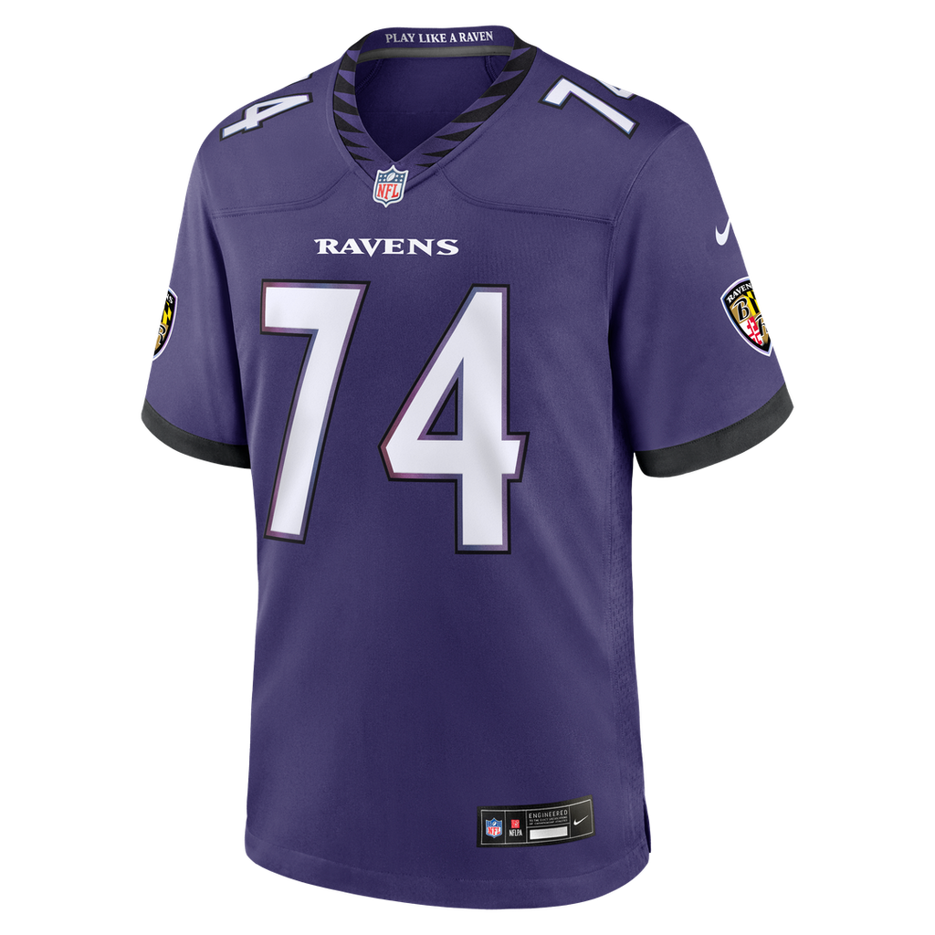 John Simpson Baltimore Ravens Game Jersey - Purple