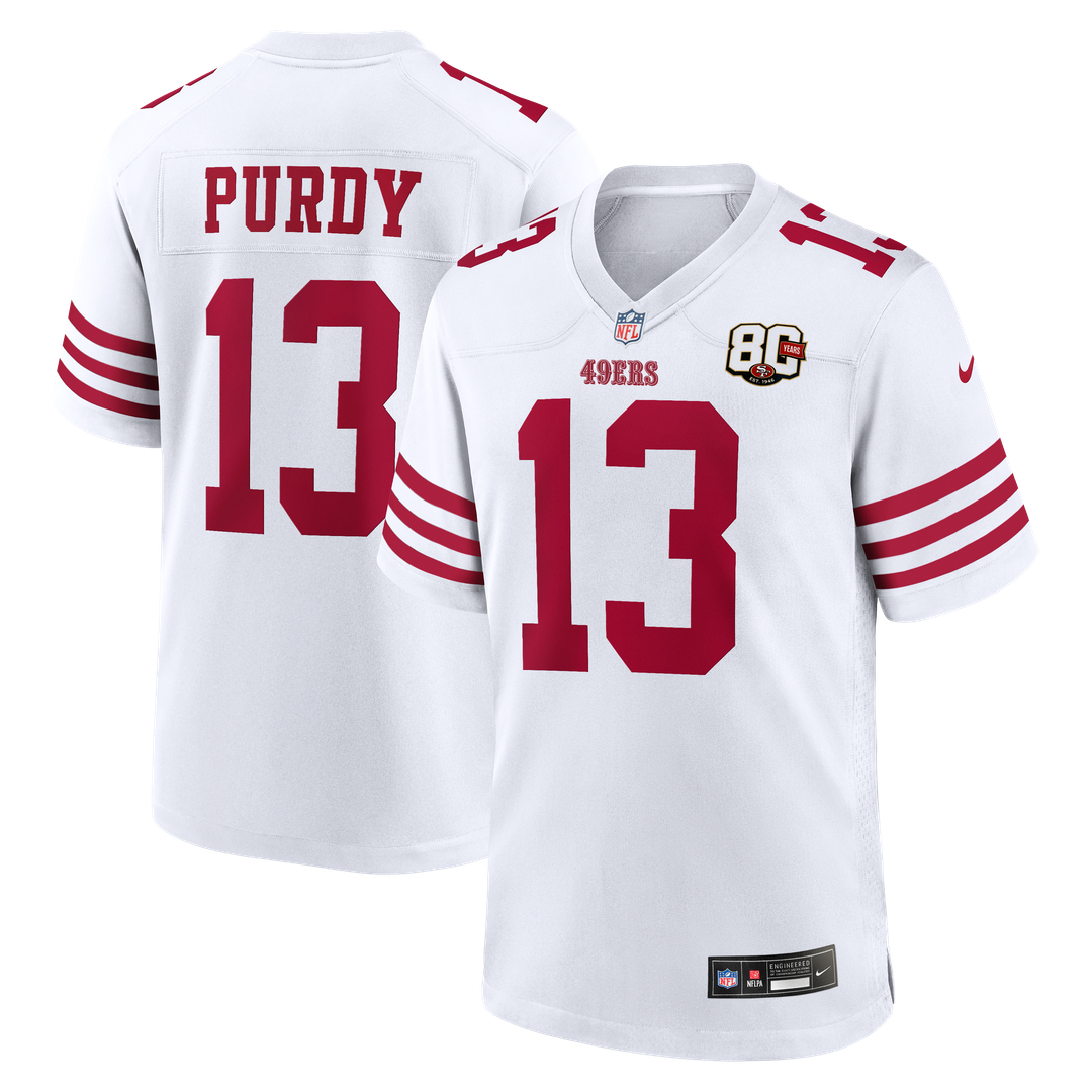 Brock Purdy San Francisco 49ers 80th Anniversary Game Jersey - White