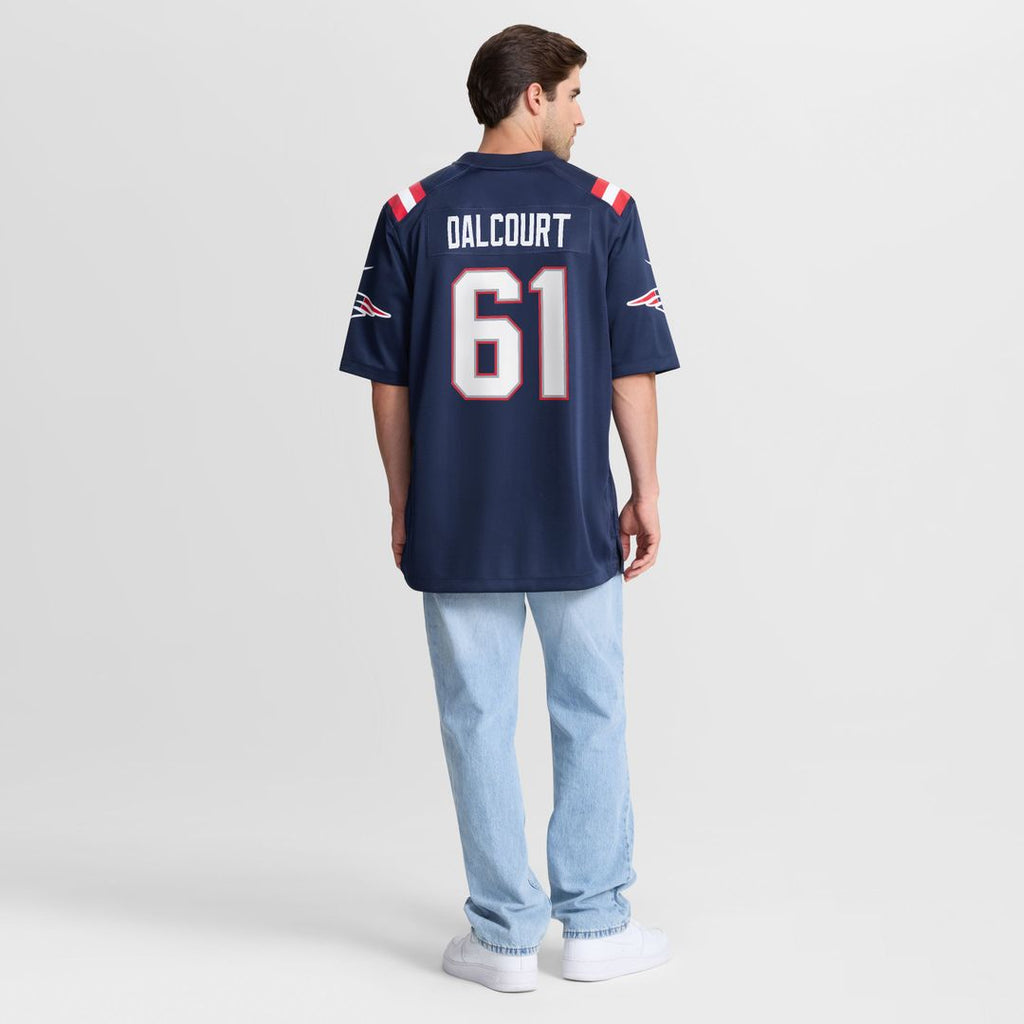 Darrian Dalcourt New England Patriots Game Jersey - Navy