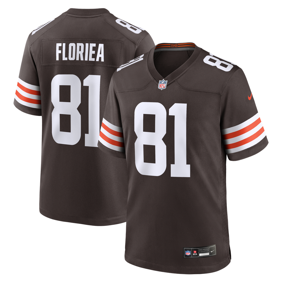 Luke Floriea Cleveland Browns Game Jersey - Brown