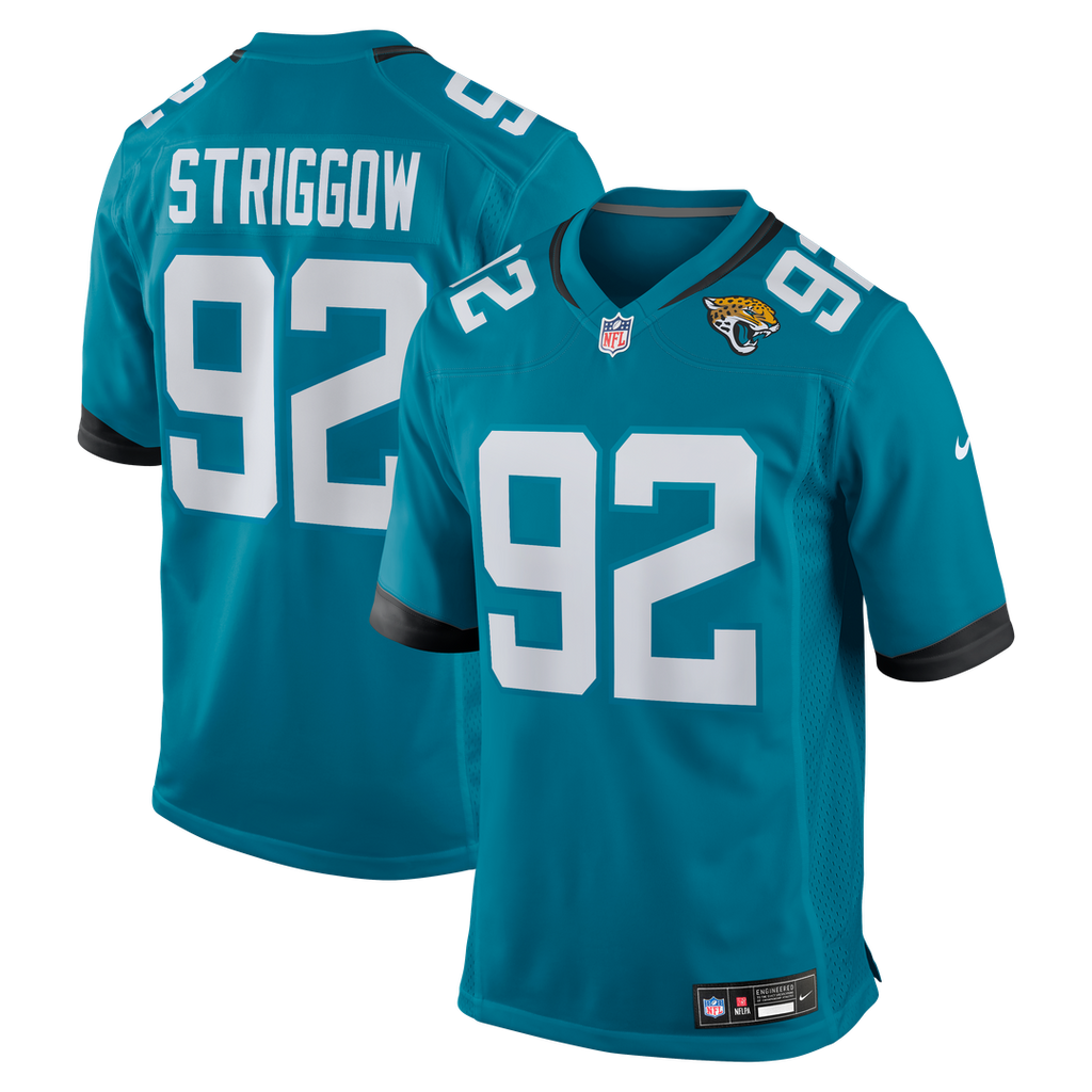Danny Striggow Jacksonville Jaguars Game Jersey - Teal