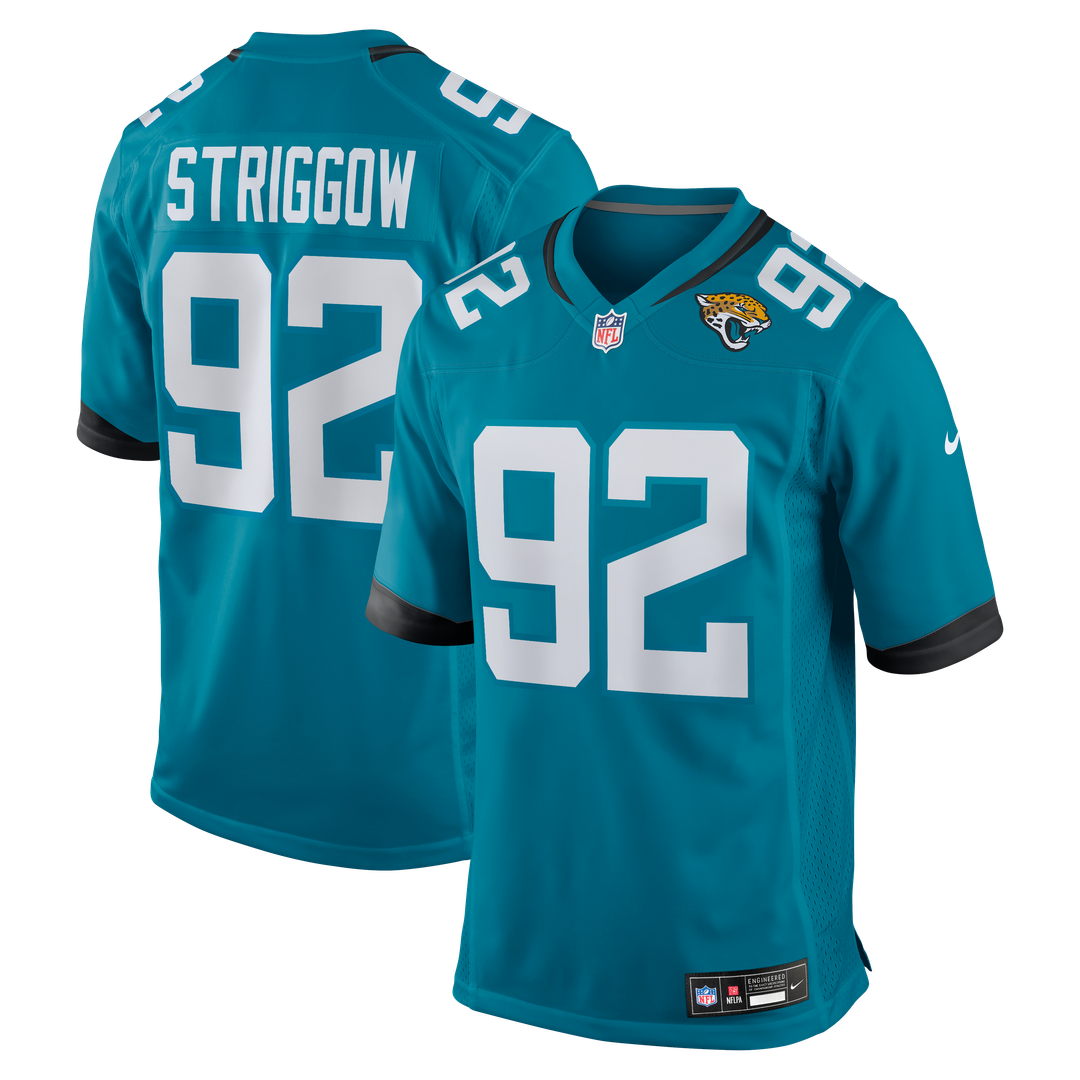 Danny Striggow Jacksonville Jaguars Game Jersey - Teal