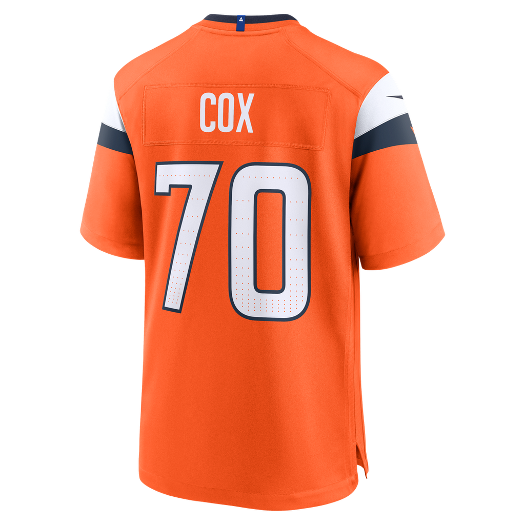 Marques Cox Denver Broncos Game Jersey - Orange