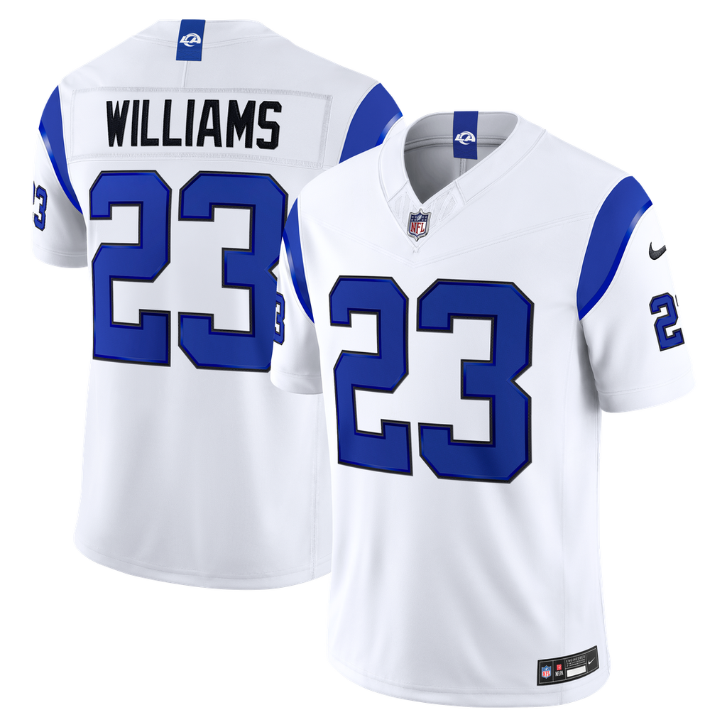 Kyren Williams Los Angeles Rams Vapor F.U.S.E. Stitched Limited Jersey - Fearsome White