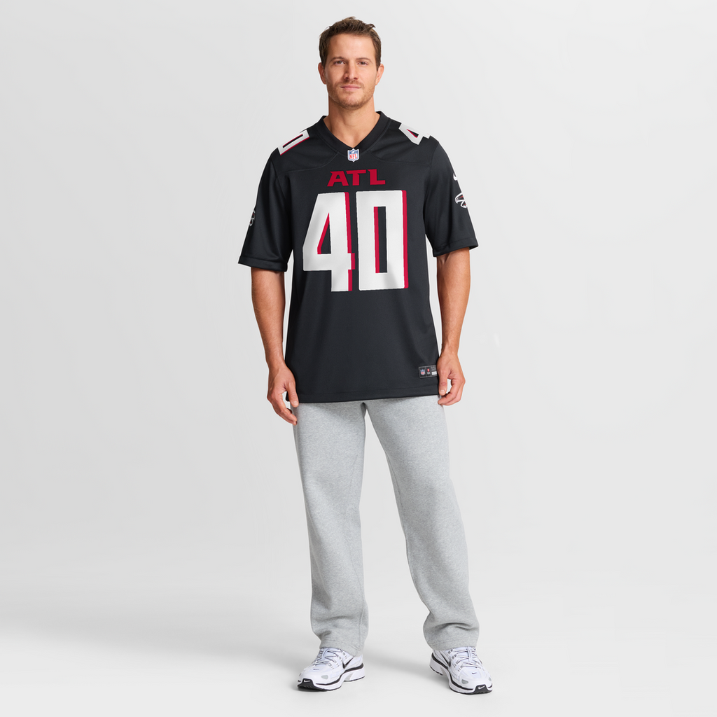 JD Bertrand Atlanta Falcons Game Jersey - Black
