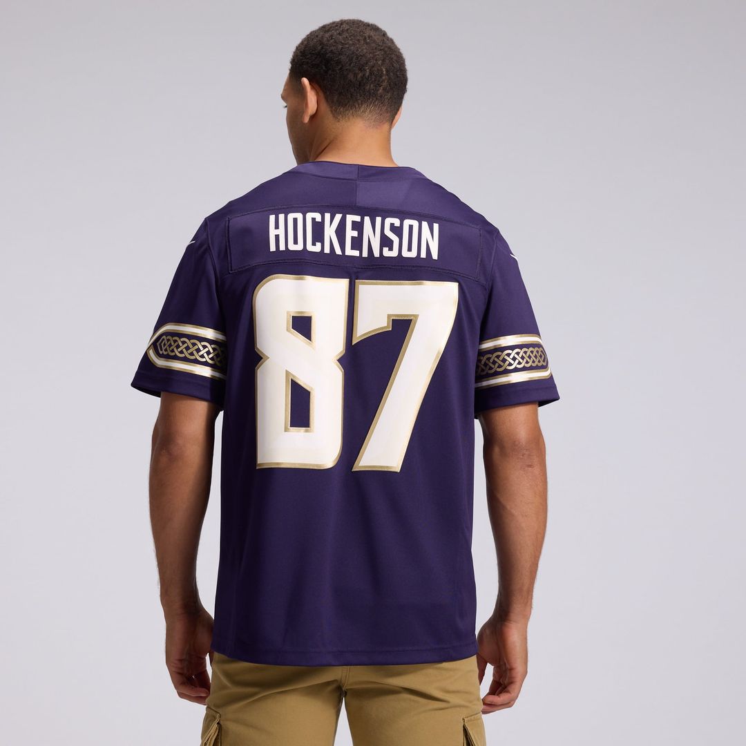 T.J. Hockenson Minnesota Vikings 2026 Rivalries Collection Stitched Limited Jersey - Purple