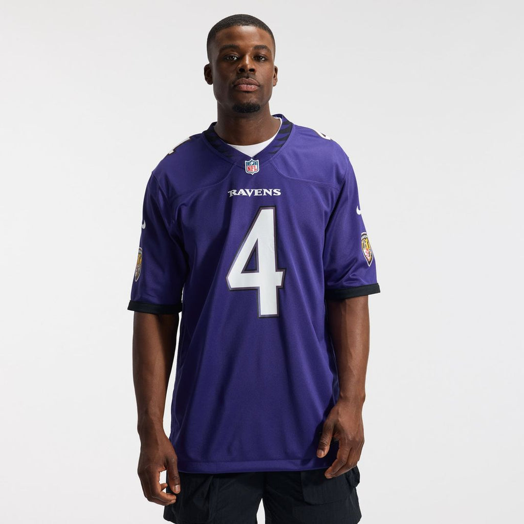 Zay Flowers Baltimore Ravens Game Jersey - Purple
