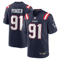 Elijah Ponder New England Patriots Game Jersey - Navy